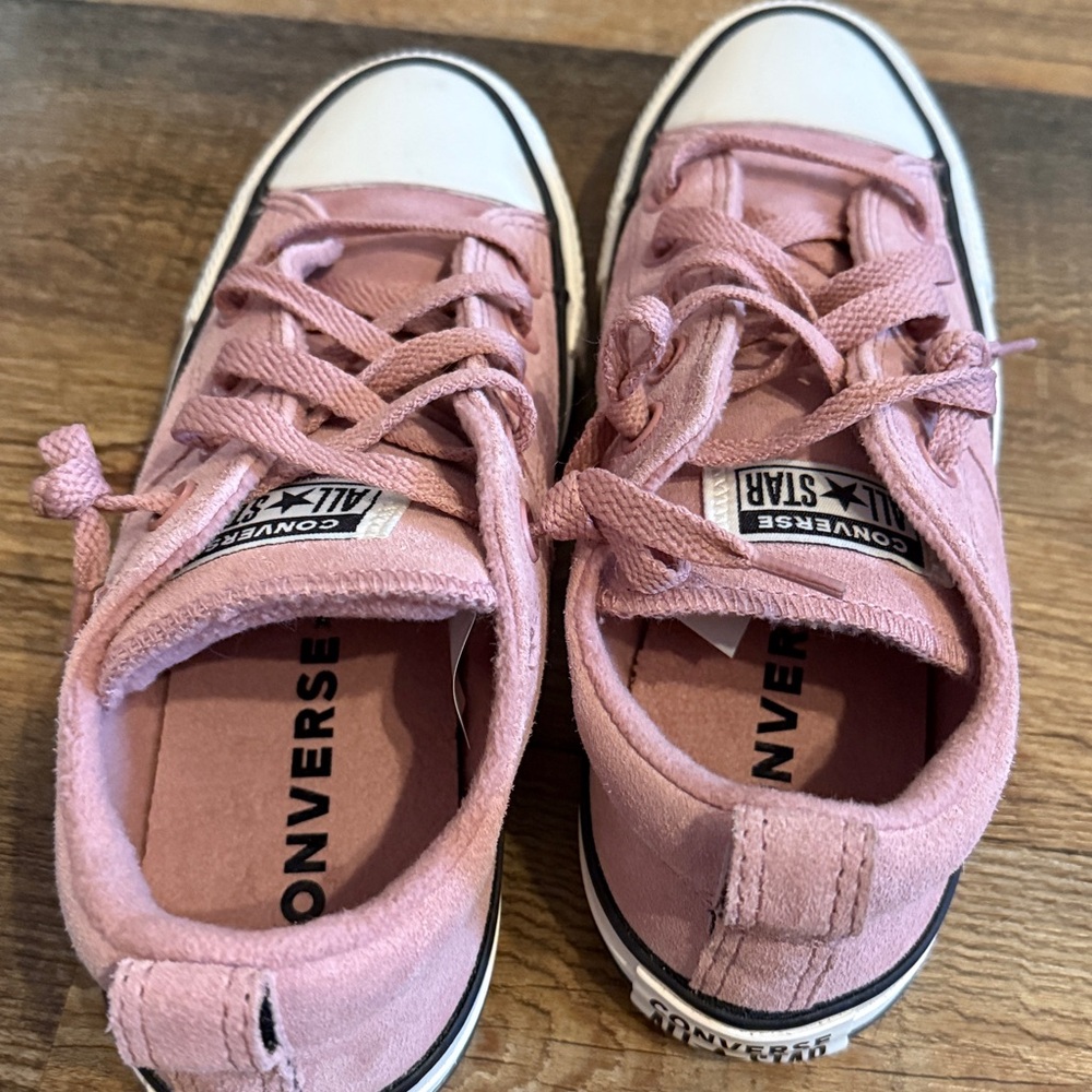 Converse suede sneakers in dusty rose pink - Picture 4 of 4